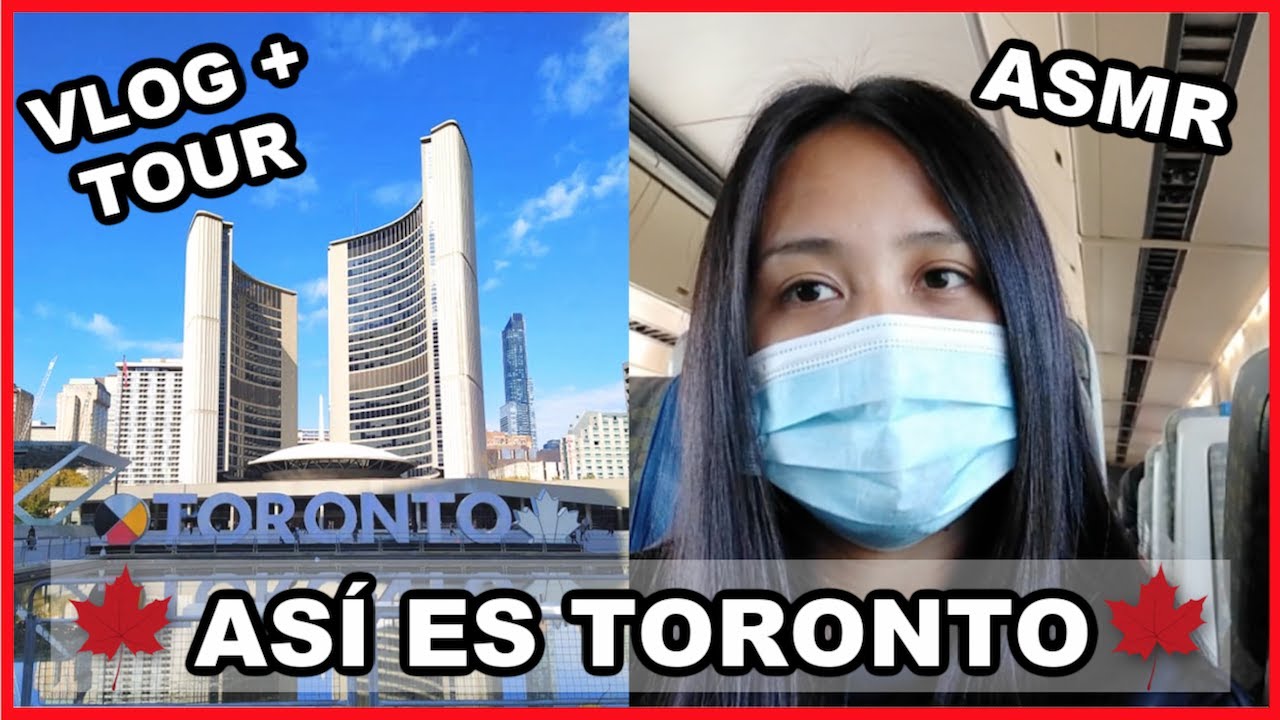 ASMR INTERESANTE🏢TOUR POR TORONTO CANADA🇨🇦 SUSURROS Y TE MUESTRO LA CIUDAD DONDE VIVO ~ASMRILYN