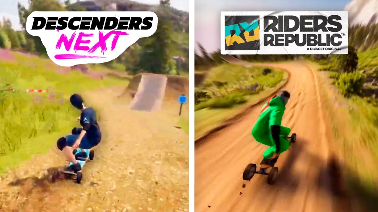Descenders Next VS Riders Republic | Gameplay Comparison