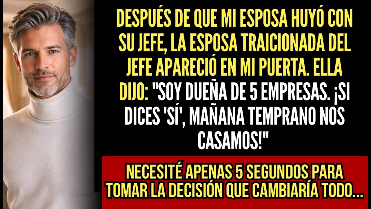 Mi Esposa Huyó Con Su Jefe. Y La Esposa Del Jefe Me Ofreció Matrimonio... Y Una Fortuna.