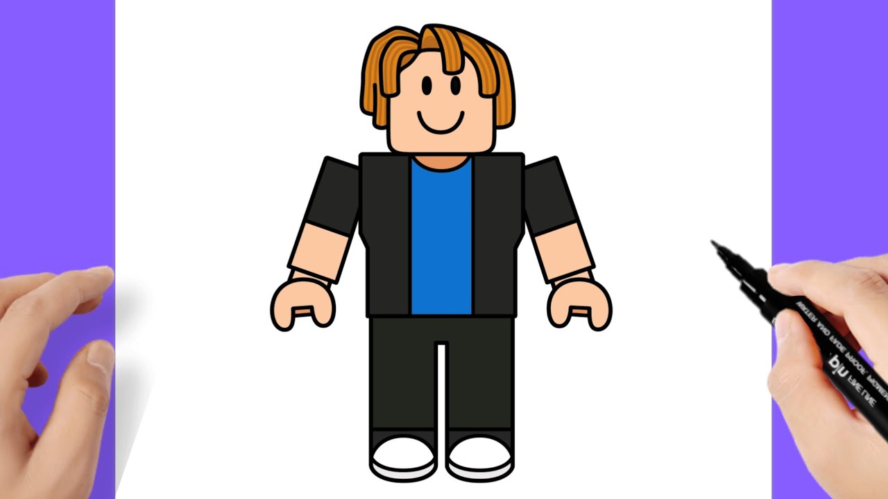 Como dibujar a Bacon de Roblox