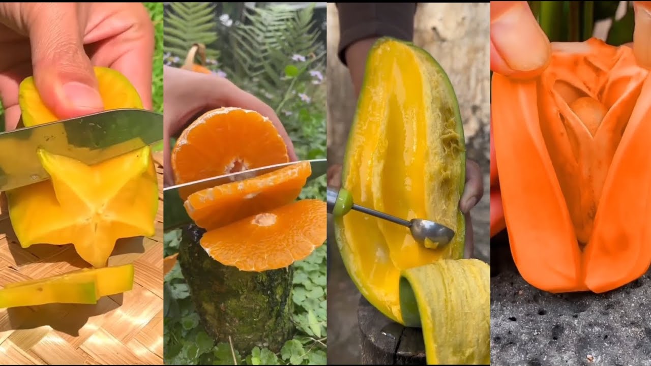 😶&zwj;🌫️ Satisfying Fruit cutting ASMR 🍑