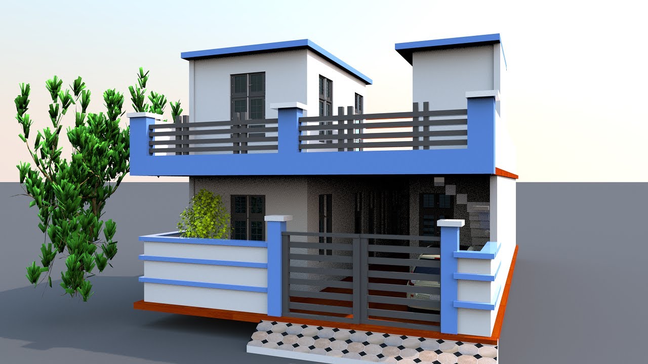 26 by 50 home design with car parking,26 by 50 house plan with front elevation