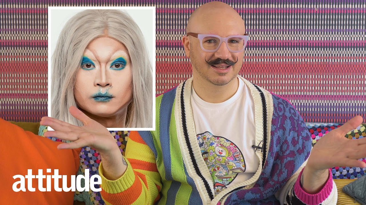 Glow Up judge Dominic Skinner reacts to contestants' make-up looks and that Trixie & Katya drag meme
