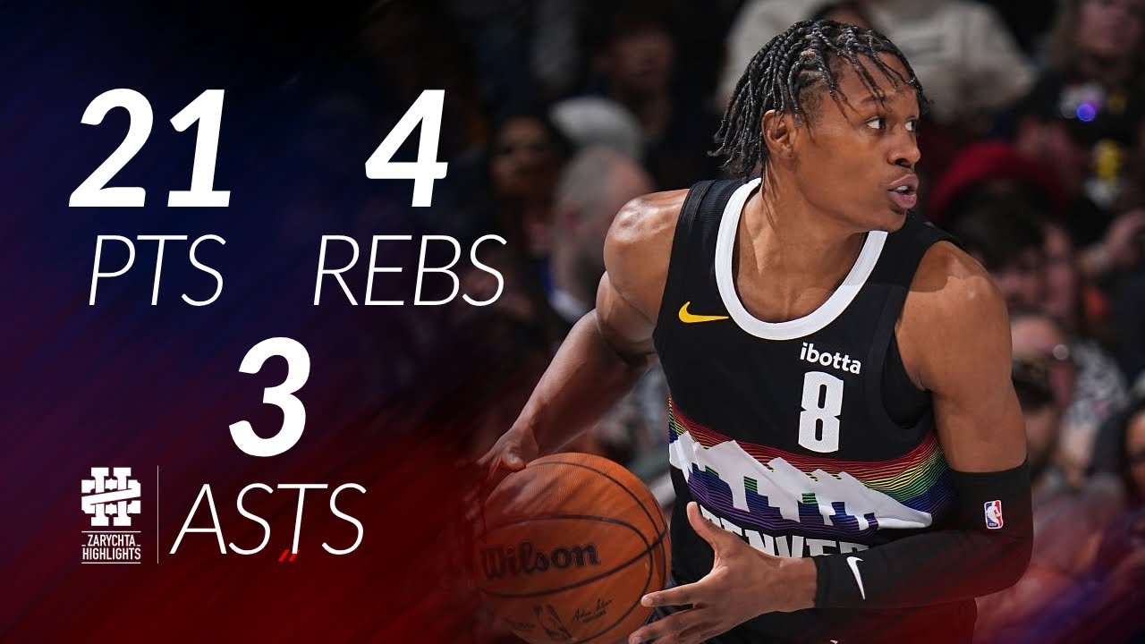 Peyton Watson 21 pts 4 rebs 3 asts vs Clippers 25/26 season