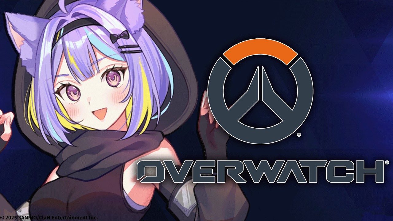 【#OW2】dps sup プラチナいき隊⚡【若魔影ネオン/にゃんたじあ！】#にゃんたじあ ! #新人vtuber
