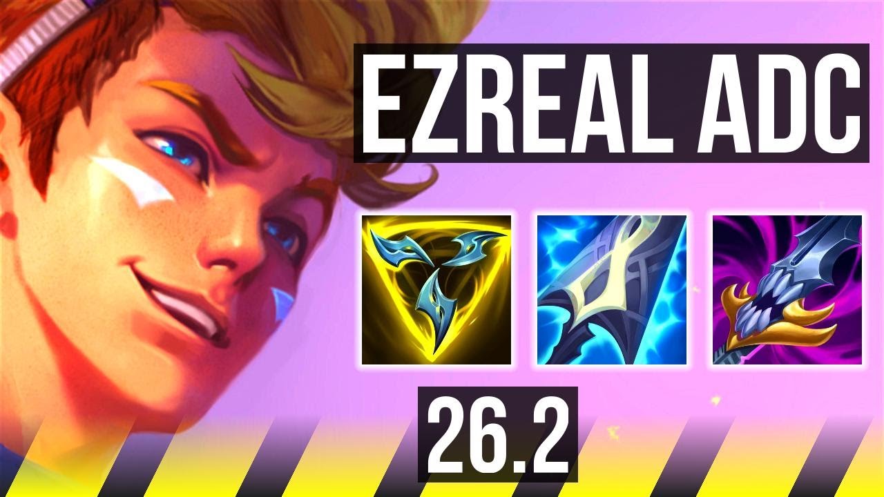 EZREAL & Karma vs JINX & Lulu (ADC) | Good KDA: 9/1/9 | KR Master | 26.2