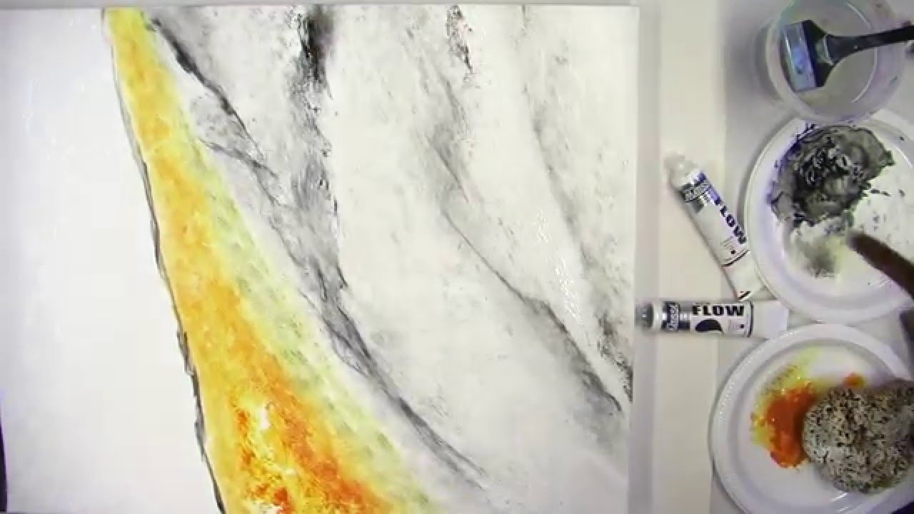 Demonstration: MM16 Marbling Gel - White & Grey