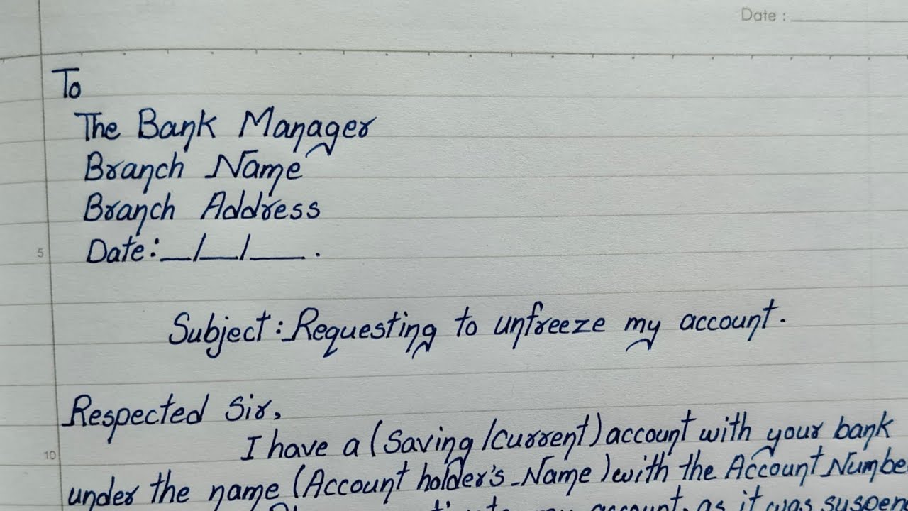 Application For Unfreeze BankAccount || আনফ্ৰিজ বেংকৰ বাবে আবেদনএকাউণ্ট ||
