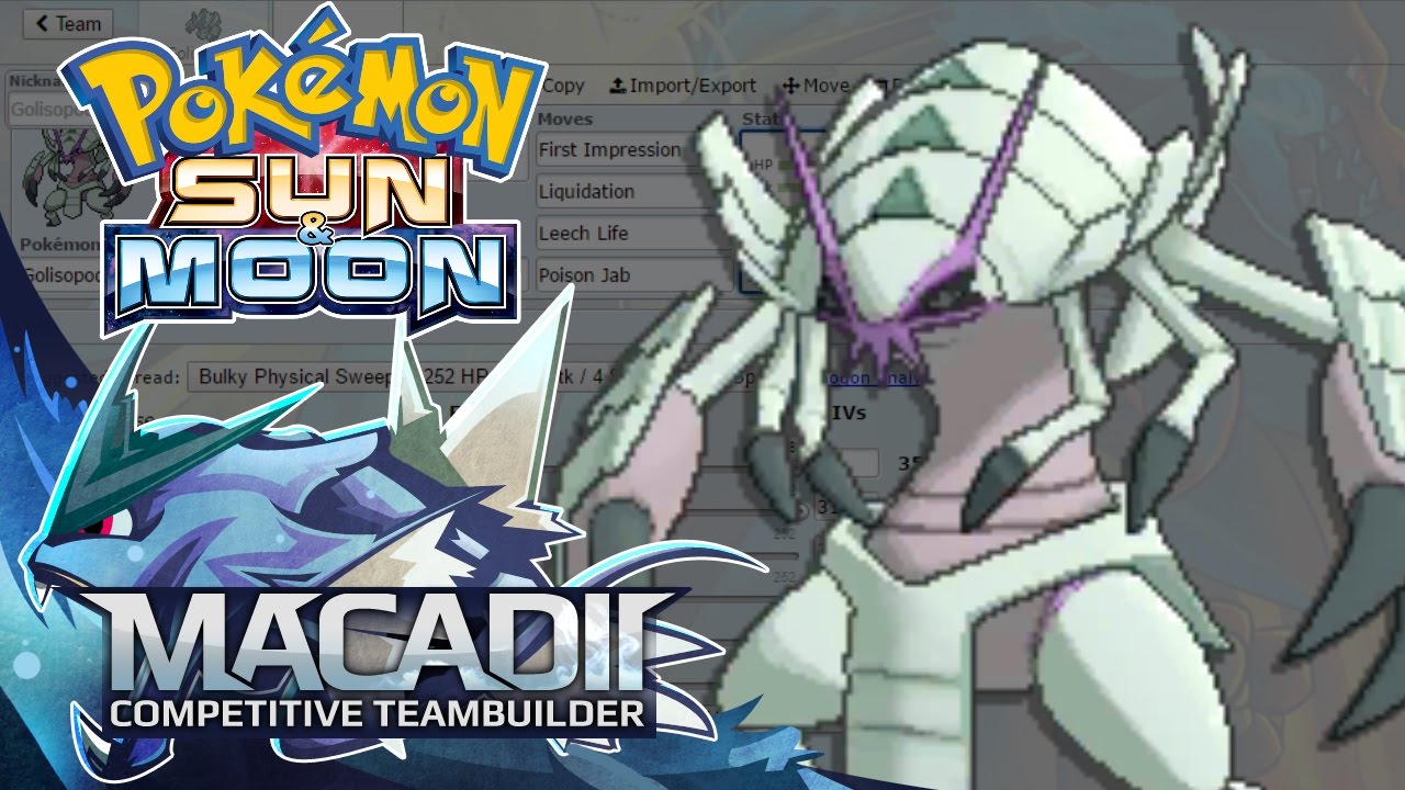 Golisopod Sun and Moon Team Builder! - Pokemon Showdown OU Team Building w. macadii (Smogon OU)