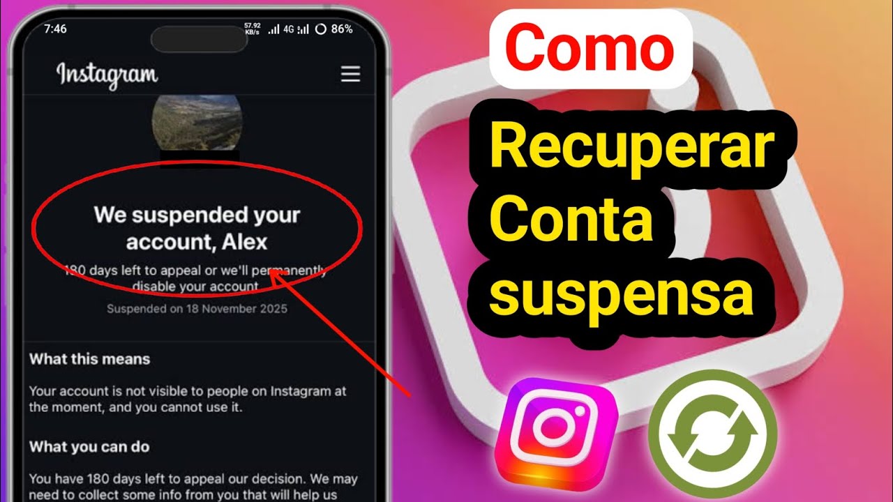 Como recuperar uma conta suspensa do Instagram (Nova Atualização de 2026) | Como recuperar uma conta