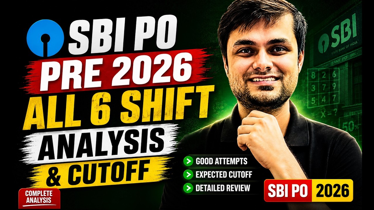 SBI PO Pre 2026 | Shift Wise Good Attempts | Safe Score Kitna?  ❌ | Cut Off Ka Sach | Rajan Sir