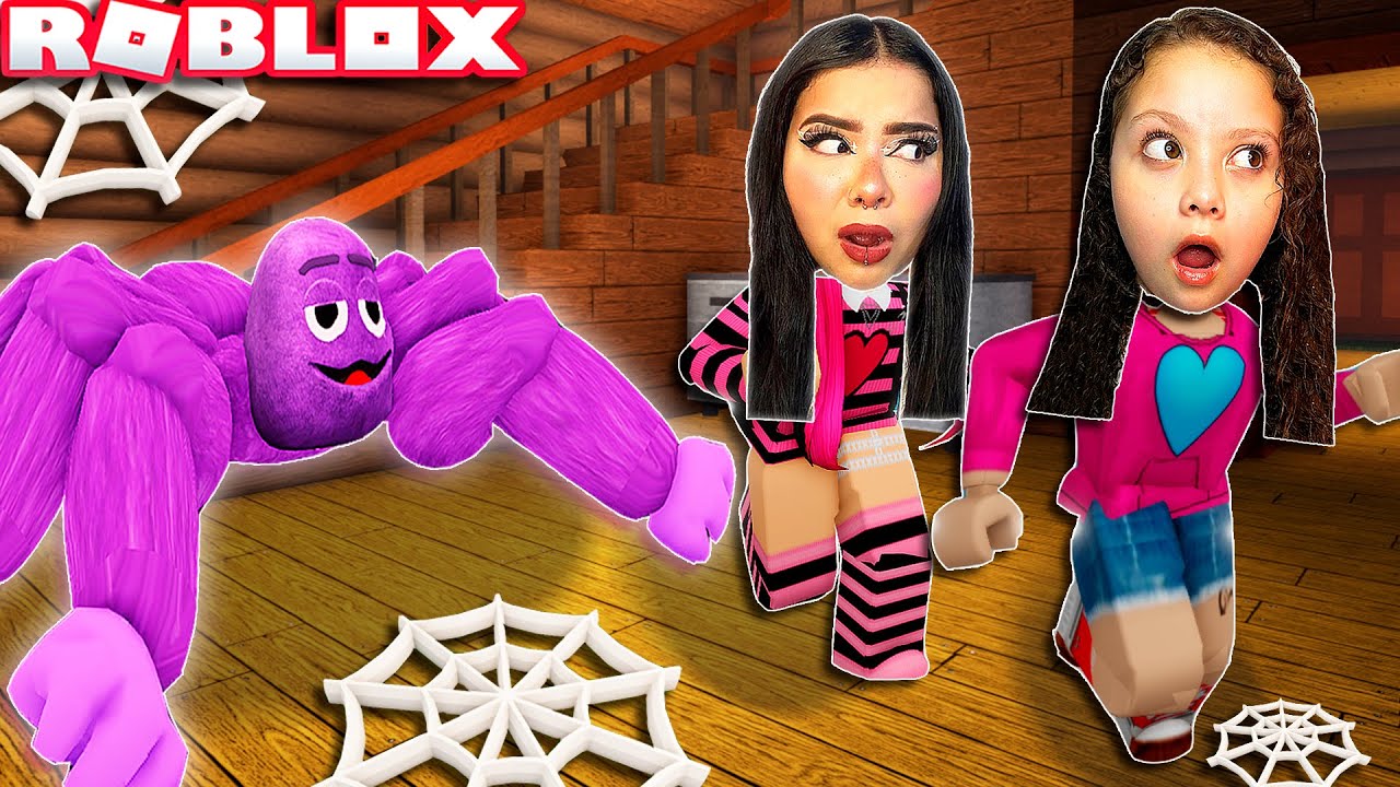 O GRIMACE VIROU UMA ARANHA no ROBLOX! (Spider)