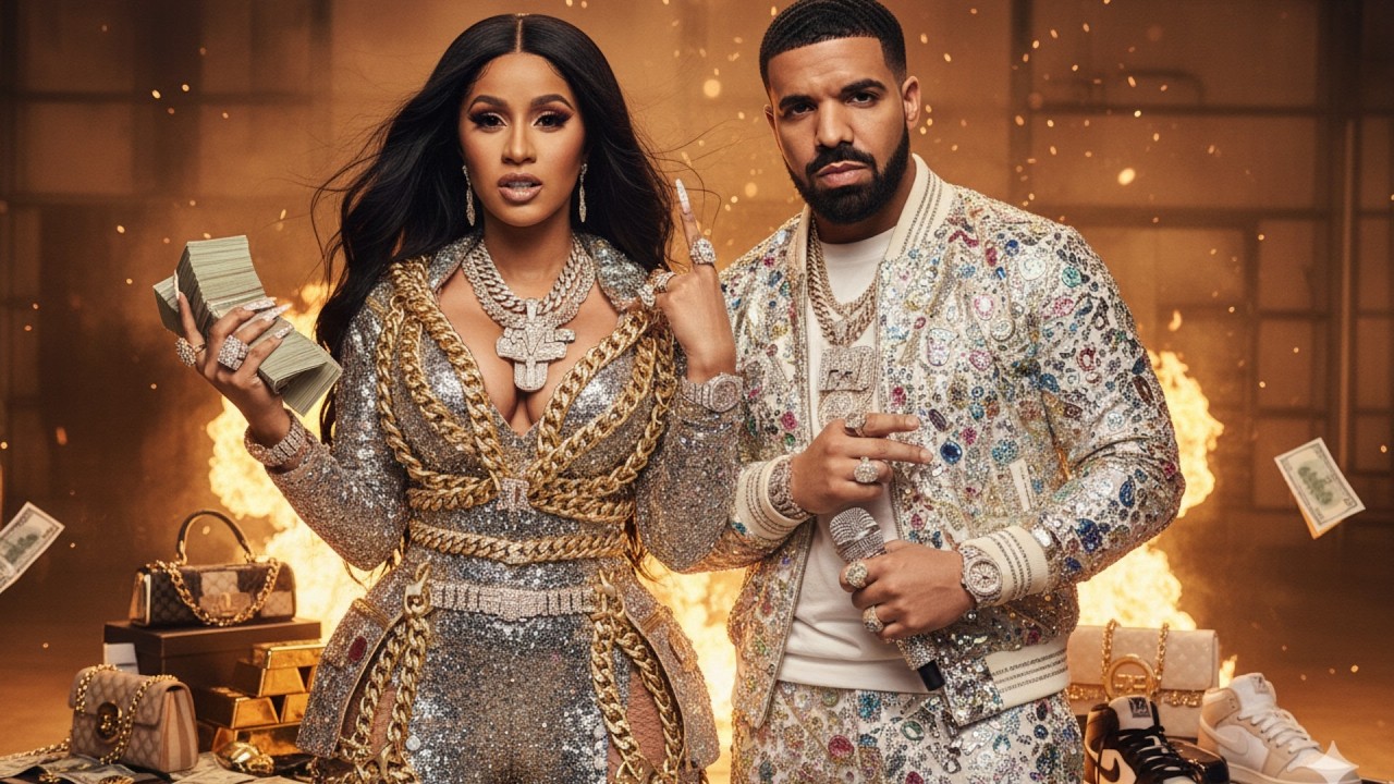 Cardi B, Drake - Monuments (ft. Travis Scott) Official Lyrics Video) 2026