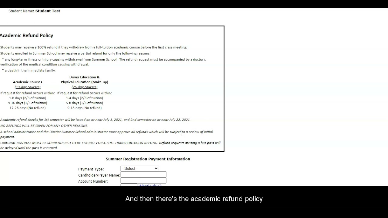 2021 Summer School Registration Tutorial
