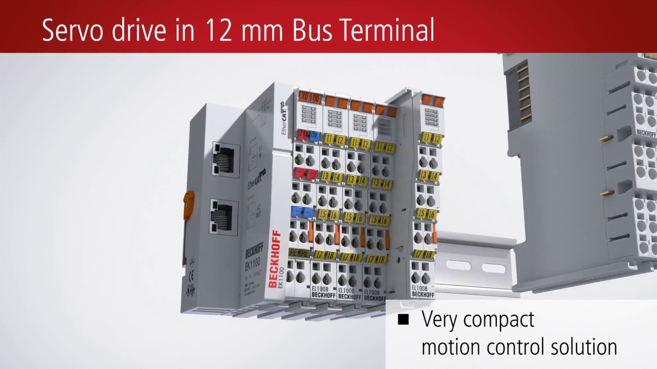 Complete servo drive in an ultra-compact EtherCAT Terminal