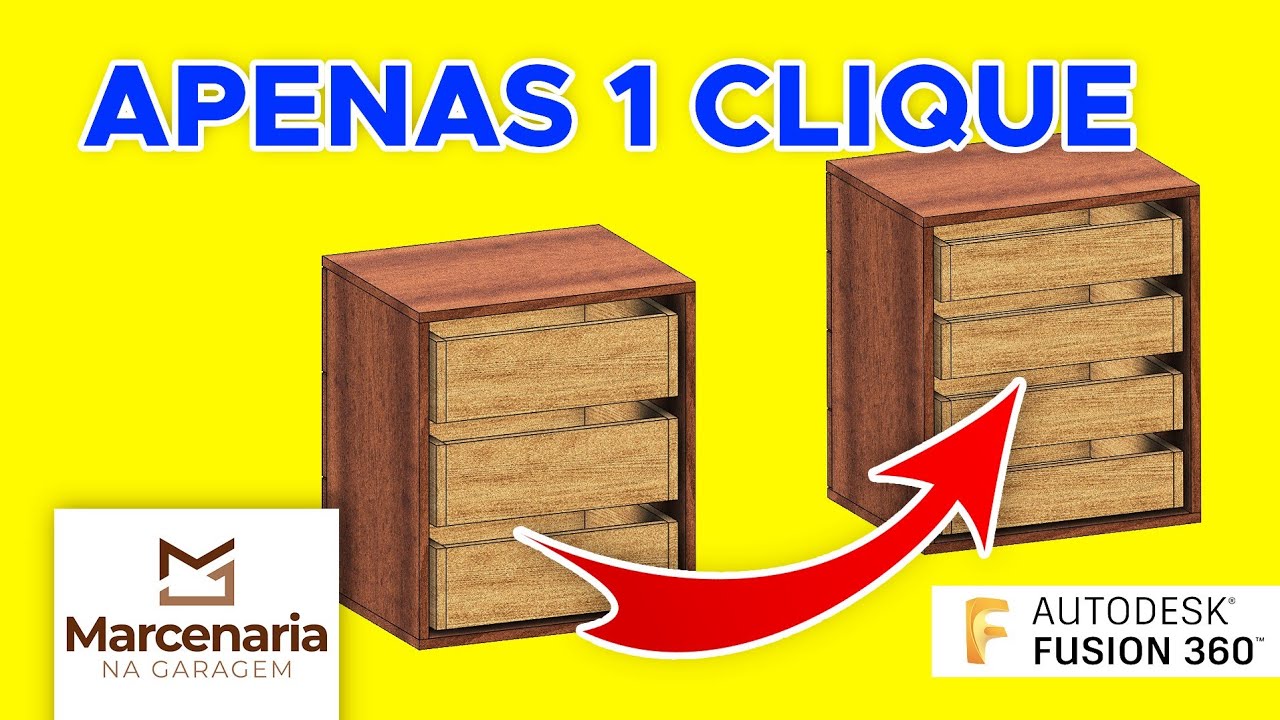 Tutorial Fusion 360 Para Iniciantes - Como fazer projeto de marcenaria super fácil de modificar