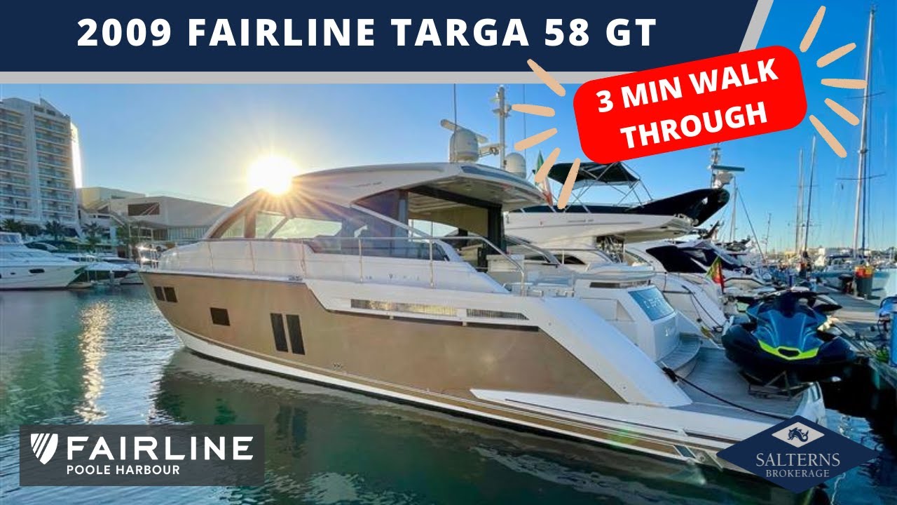 Fairline Targa 58 GT - 3 minute walkthrough
