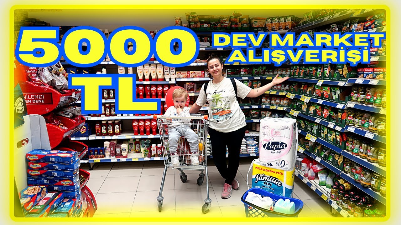 5000 TL Dev Alışveriş Vlog🛒 Nisan 2023 Güncel Market Fiyatları💲Süper Eğlenceli Alışveriş Sohbetleri😆