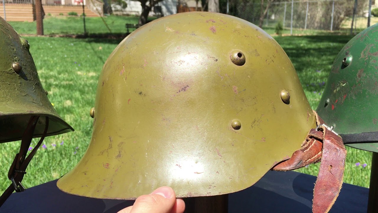 The different M36 Bulgarian Helmets