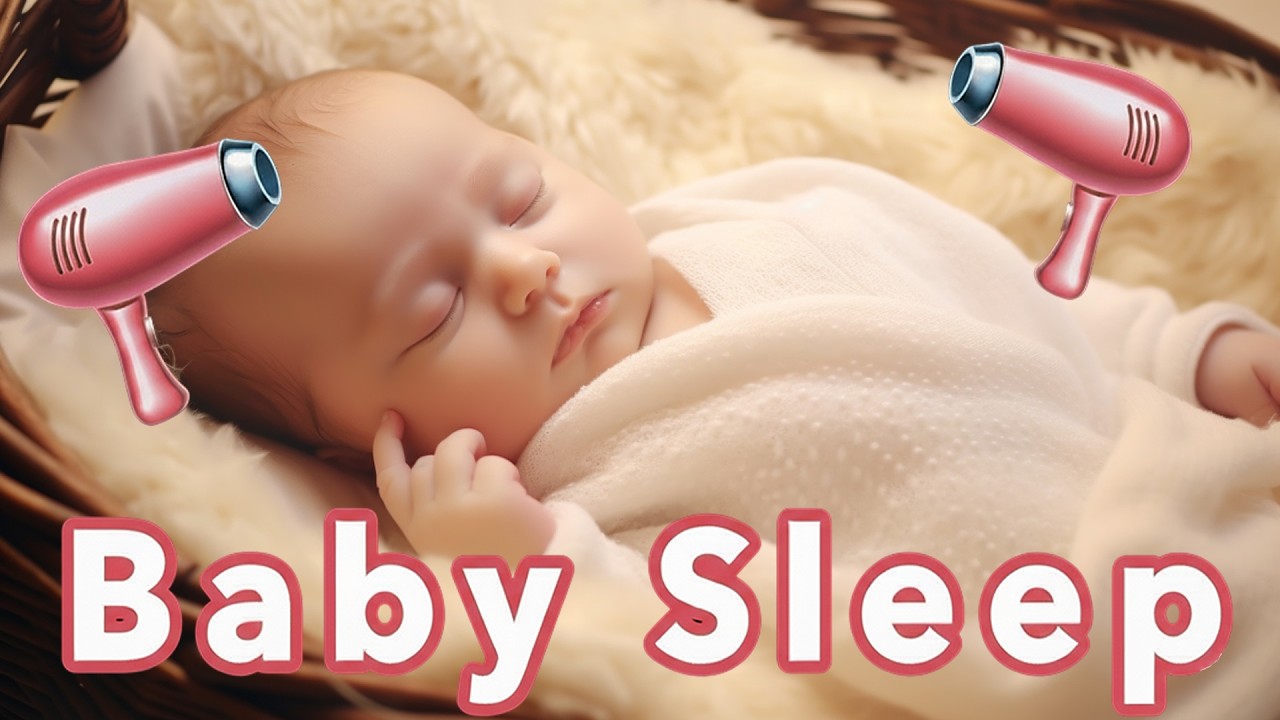120min Baby Fön Geräusch zum Einschlafen | Haarfön Sound für Babys / Hair Dryer Sleep Sounds