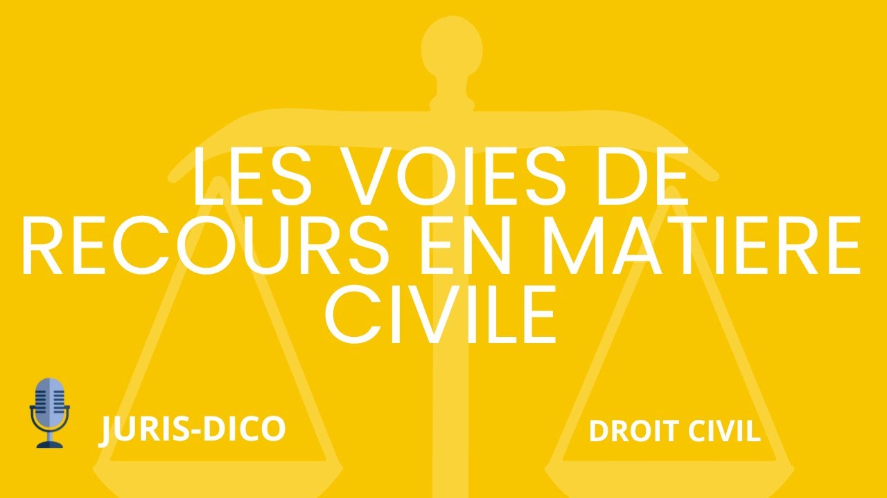 Les Voies de Recours en matière civile [Procédure Civile]
