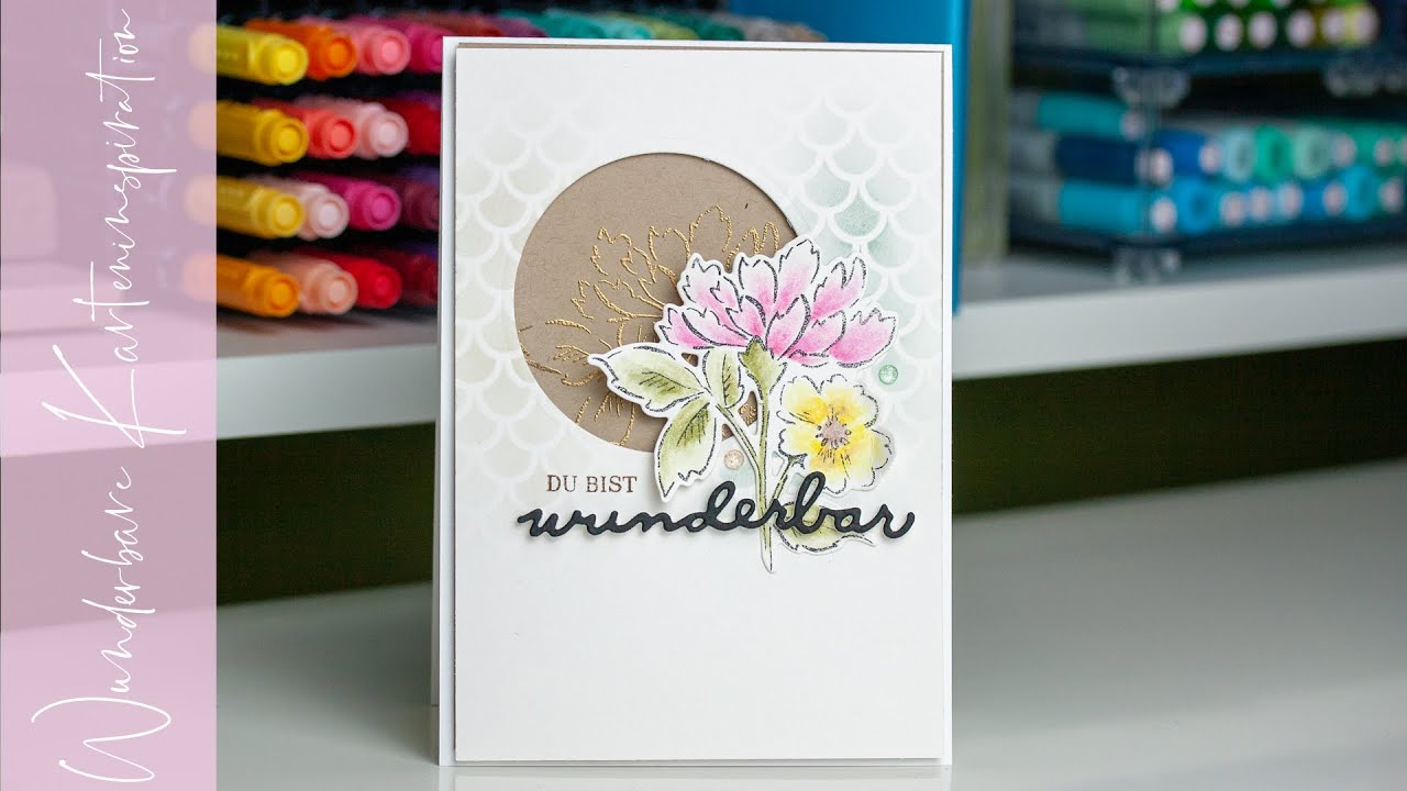 Wunderbare Karteninspiration - Handgemalte Blüten Stampin' Up! ©