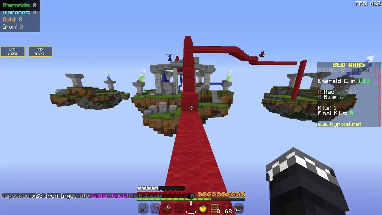 RAW Minecraft bedwars #clips #minecraft #bedwars