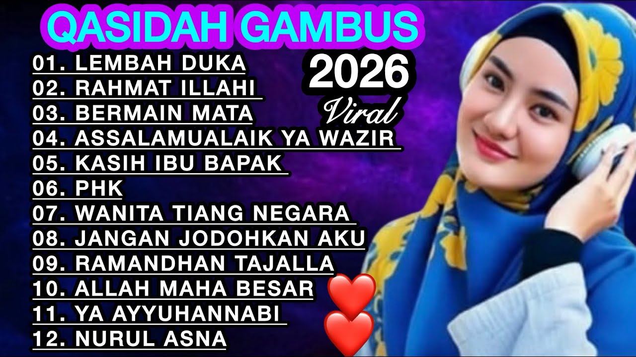 KOLEKSI TERMAHALL DI 2026 QASIDAH GAMBUS ‼️MERDU PENYEJUK HATI ♥️ SPECIAL DI BULAN RAMANDHAN