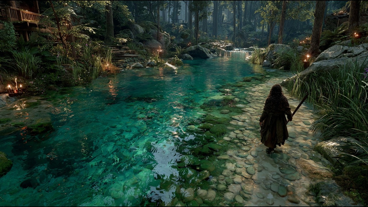 The Mystic Crossing of the Silent River | Medieval Fantasy Music & Animated Ambience
