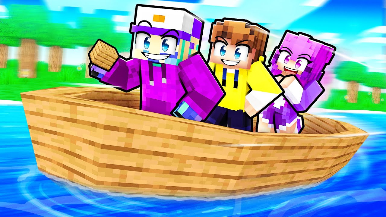Playing BUILD A BOAT in Minecraft…