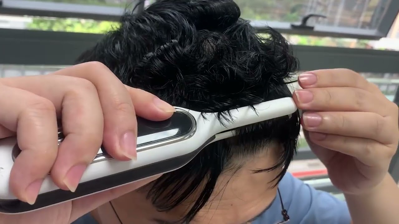 SUNMAY Mini Cordless Flat Iron, 3/10'' Small Cordless Hair Straightener for Short Hair