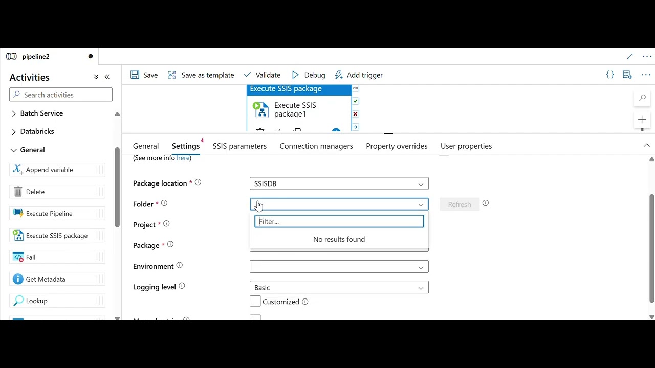Execute SSIS Package Activity | Append | Delete | Azure| Adf