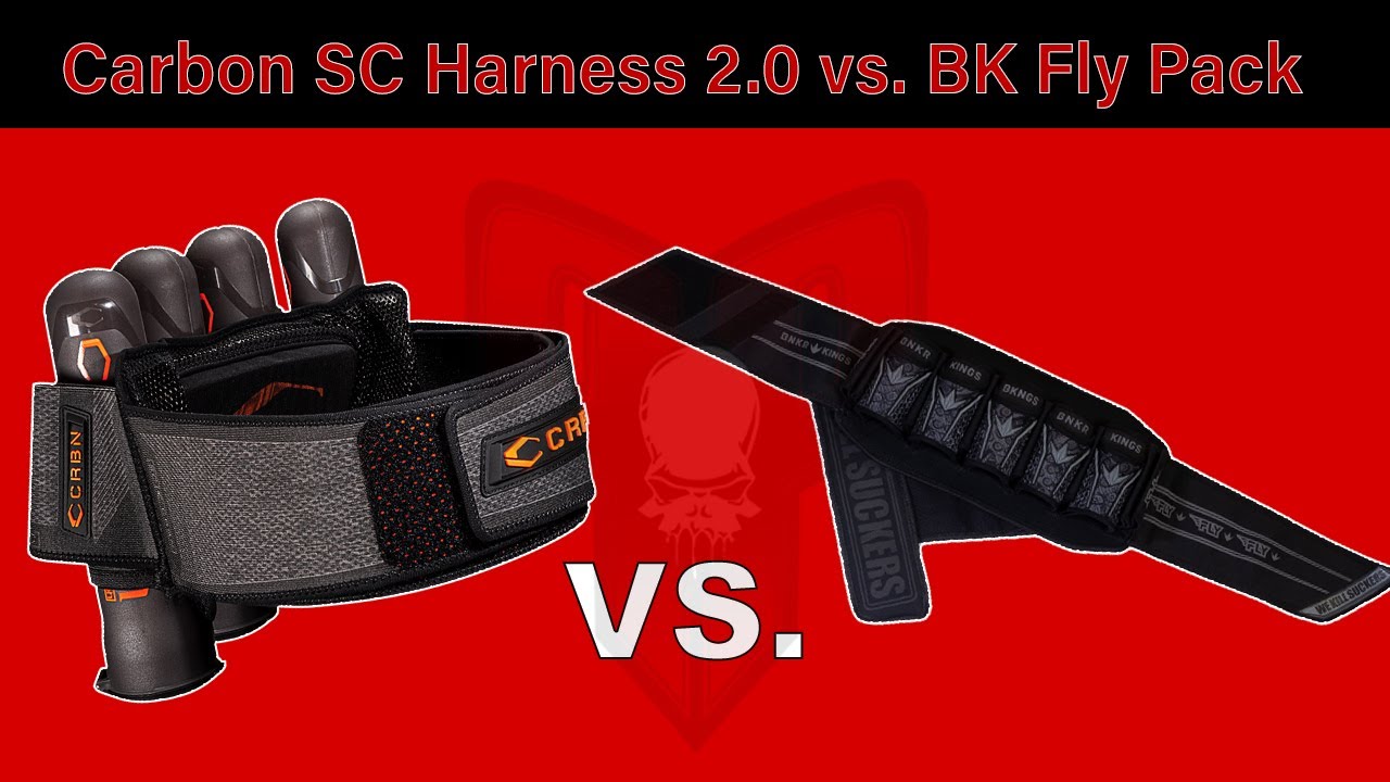 Carbon SC Harness 2.0 vs Bunkerkings Fly Pack / Paintball Harness Comparison / Punisher's Paintball