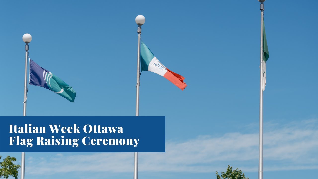 Italian Week Ottawa 2022 Flag Raising Ceremony