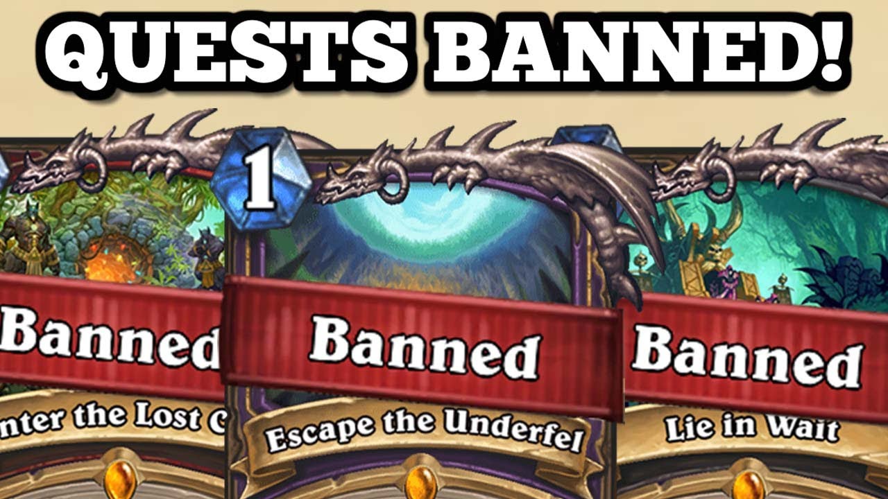 Blizzard BANNED every QUEST! Even the Rogue one! Is this a MISTAKE?