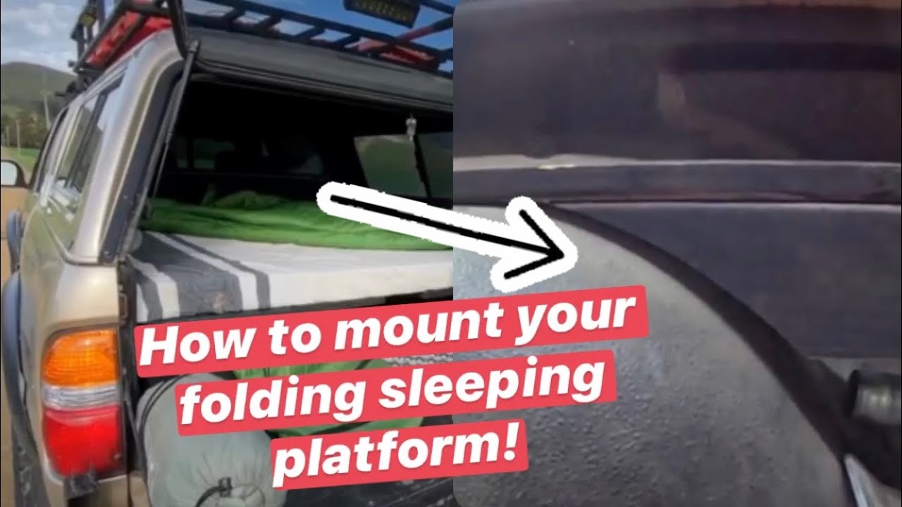 How the fold away sleeping platform is supported in my 2001 1st gen toyota tacoma trd