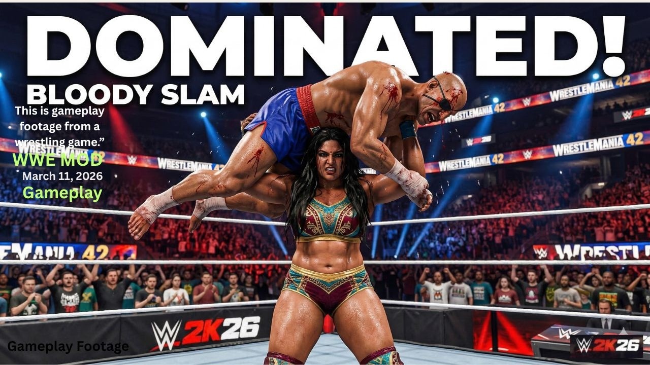 WWE 2K25 – Сагат против индийской дивы Абантики | Жестокий межгендерный матч 🔥 | 11.03.2026