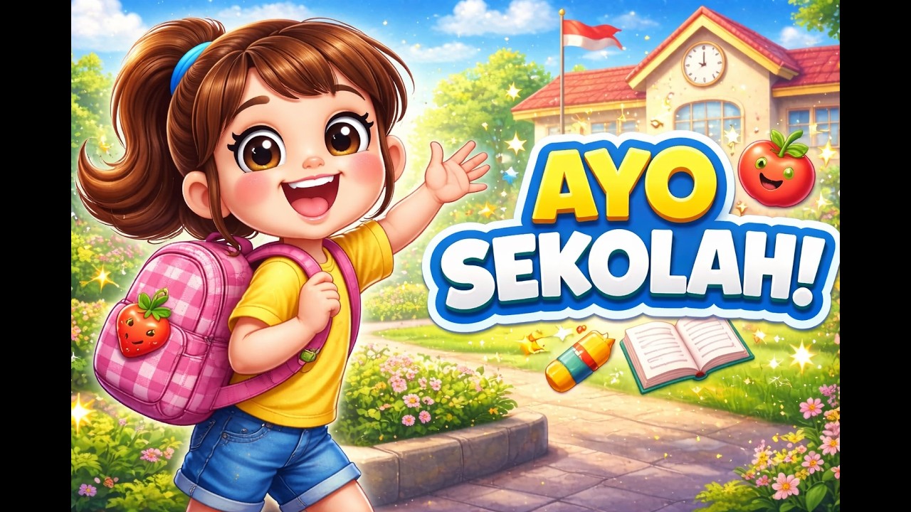 Lagu Anak Ayo Ke Sekolah 🎒 | Belajar Jadi Anak Pintar | Nesya Play & Learn