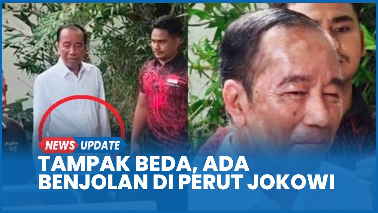 Jokowi Sakit Apa? Tak Hanya Wajah Berbeda, Tampak Ada Benjolan di Perut