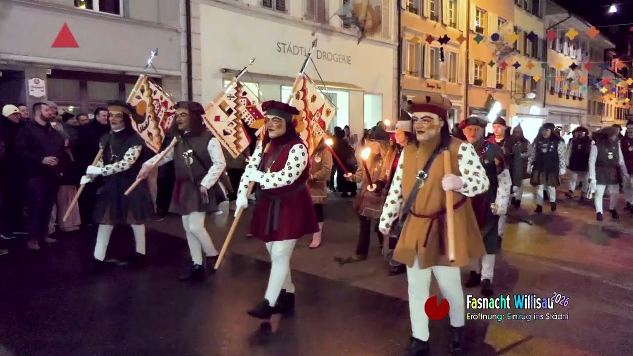 Fasnachtseröffnung Willisau Einzug ins Städtli 2026
