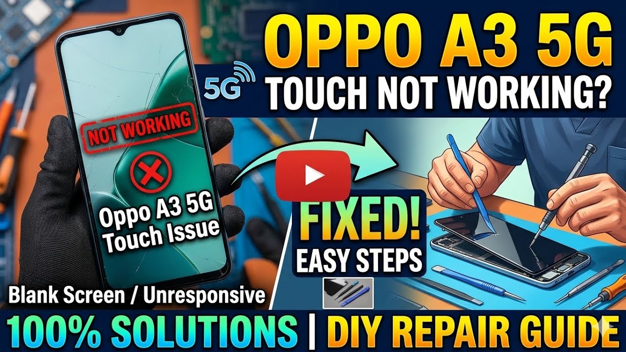 Oppo A3 5G #Touch Not Working Solution//#Cpu Reball Check Line Touch Working Solution#shorts#like