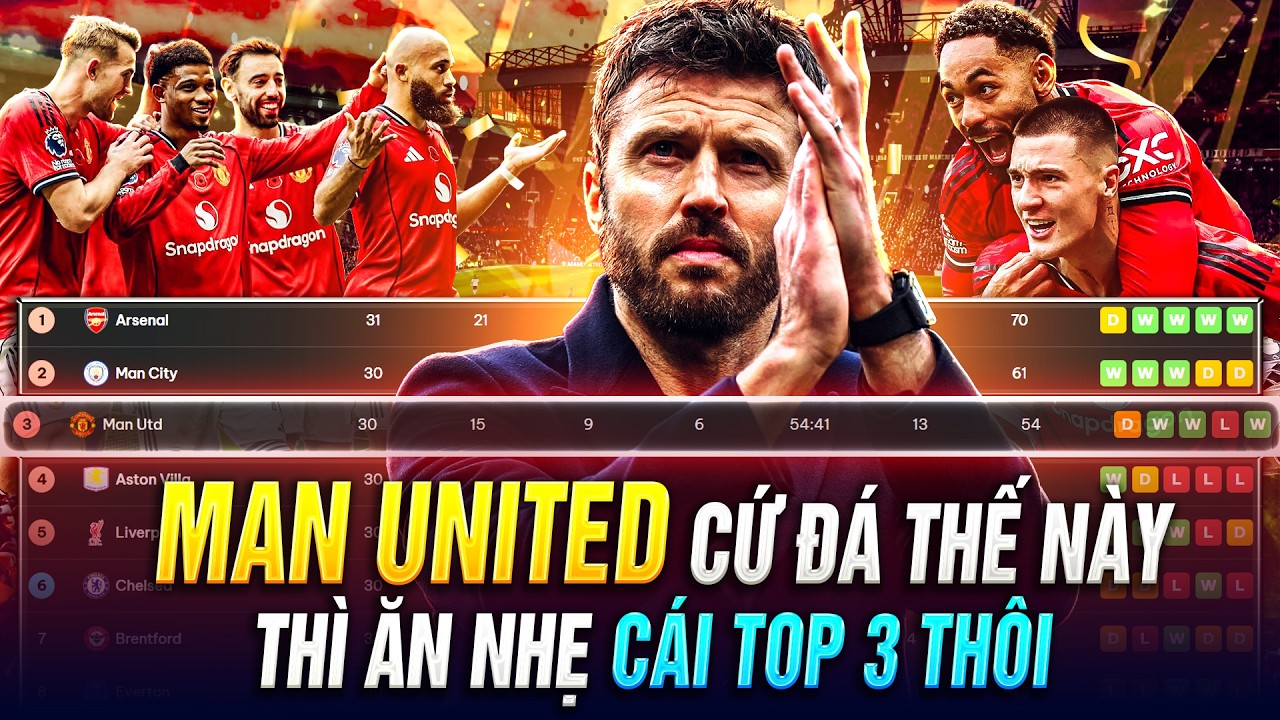 MAN UNITED CỨ ĐÁ THẾ NÀY THÌ ĂN NHẸ CÁI TOP 3 THÔI