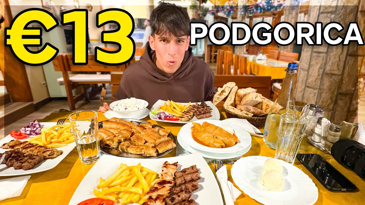 In MONTENEGRO non SPENDE NIENTE per MANGIARE! 🇲🇪