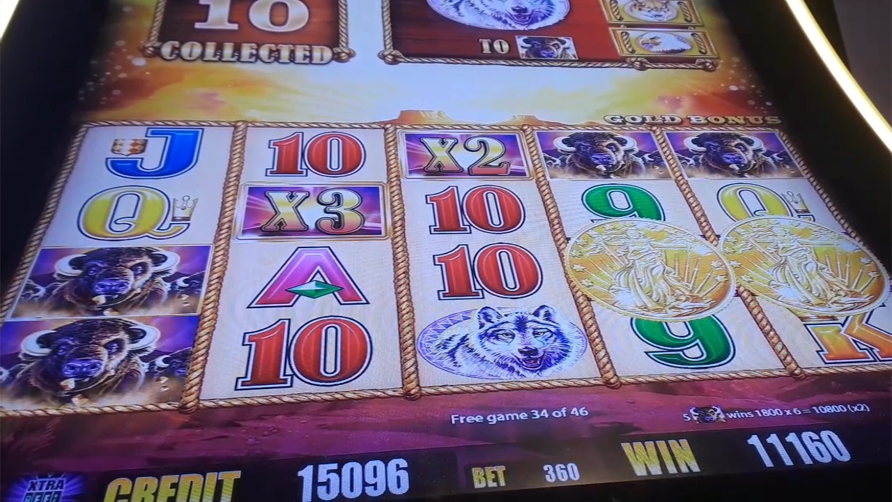 GREAT SESSION WIN With So Many Free Games On Buffalo Gold Slot Machine - SunFlower Slots