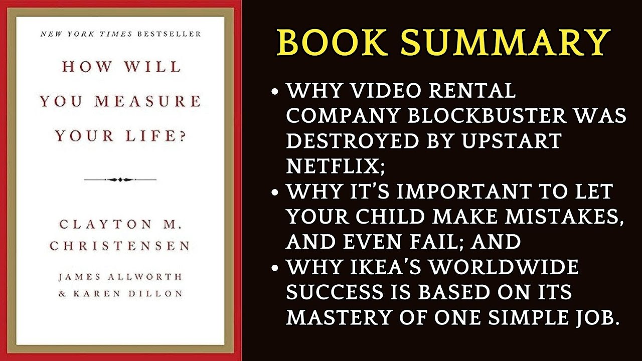 Book Summary How Will You Measure Your Life? by Clayton Christensen | AudioBook