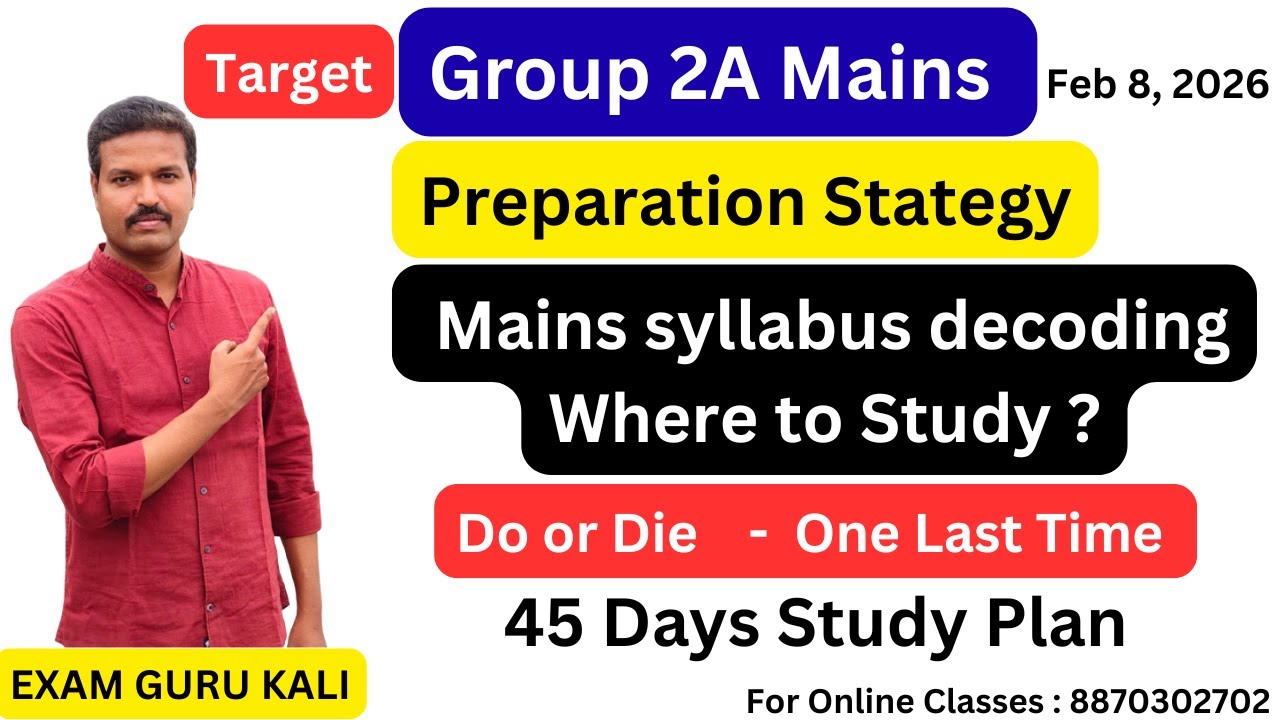 TNPSC GROUP 2A Mains Preparation strategy | Syllabus Decoding