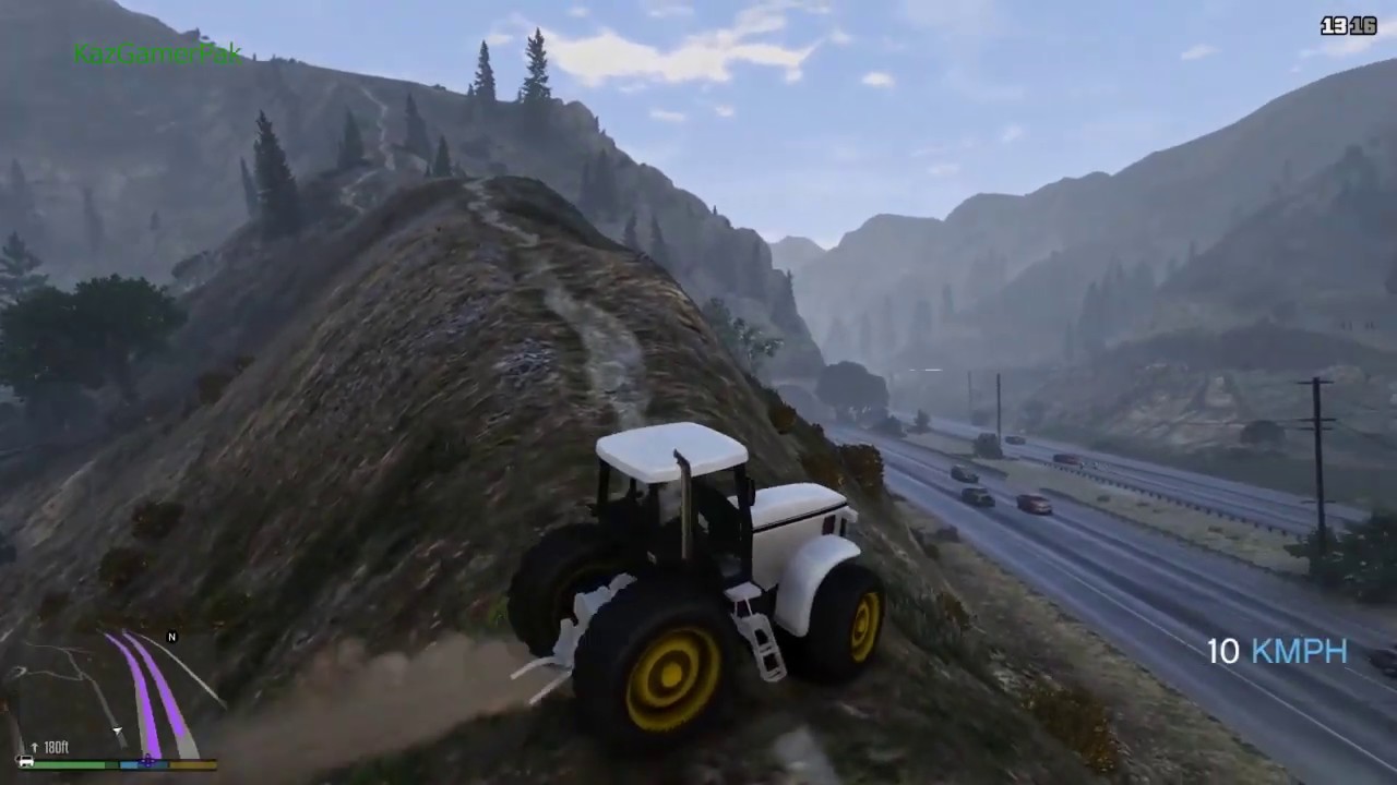 GTA 5. Mountain Climbing/Driving Vehicle Test Part 2