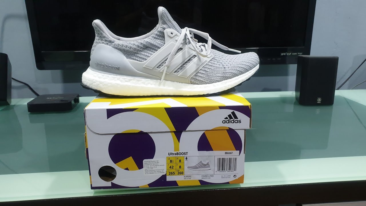 Unboxing original ultra boost 4.0 grey BB6167