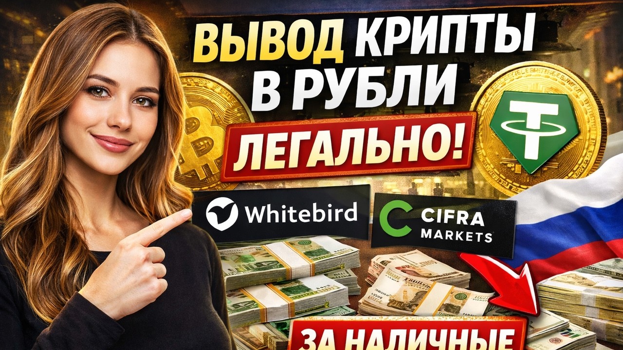 ПОЛНЫЙ ГАЙД НА ВЫВОД КРИПТЫ В РУБЛИ - ЛЕГАЛЬНО | whitebird | cifra markets и наличка