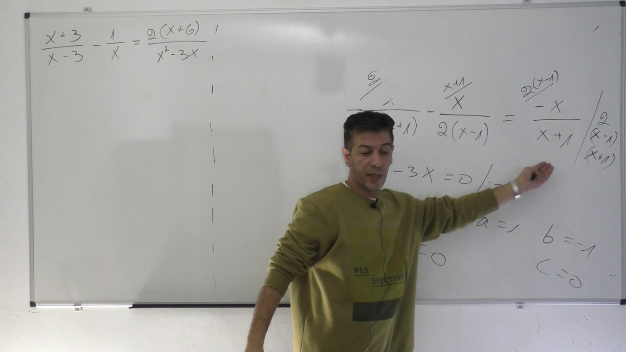 פתרון משוואות עם נעלמים במכנה